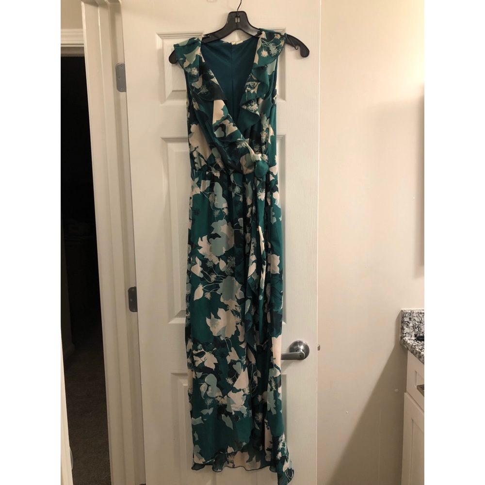 Japan Floral Faux Wrap Dress